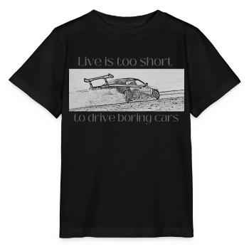 Boring Cars - Stanley/Stella MINI CREATOR Kids’ T-Shirt - black - Front - Mikhail (115cm)