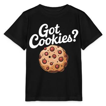 Cookies Cookie Keks Kekse Schokolade - Stanley/Stella Kinder T-Shirt MINI CREATOR  - Schwarz - Vorne - Mikhail (115cm)