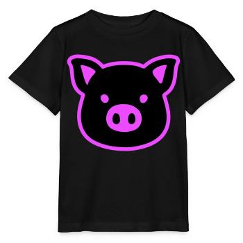 Pig Head Sow - Stanley/Stella MINI CREATOR Kids’ T-Shirt - black - Front - Mikhail (115cm)