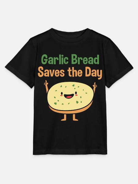 Brot Knoblauch - Stanley/Stella Kinder T-Shirt MINI CREATOR  - Schwarz