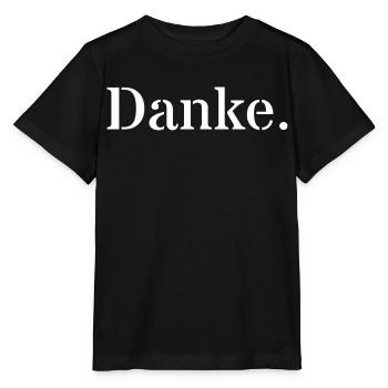 Danke - Stanley/Stella Kinder T-Shirt MINI CREATOR  - Schwarz - Vorne - Mikhail (115cm)