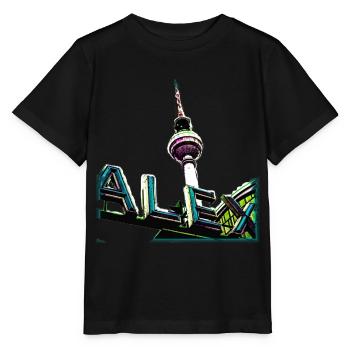 Alex Cyan - T-shirt bio MINI CREATOR Stanley/Stella Enfant - noir - Devant - Mikhail (115cm)
