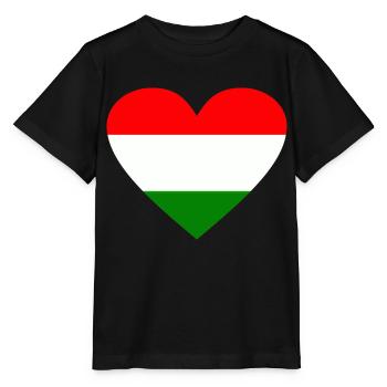 Ungarn - Stanley/Stella Kinder T-Shirt MINI CREATOR  - Schwarz - Vorne - Mikhail (115cm)