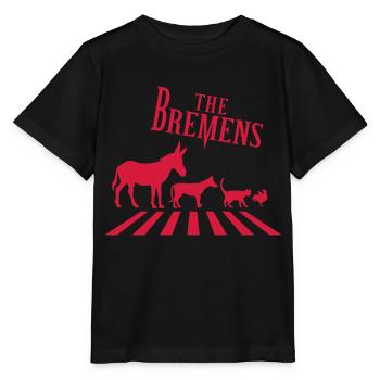 Bremer Stadtmusikanten - Stanley/Stella Kinder T-Shirt MINI CREATOR  - Schwarz - Vorne - Mikhail (115cm)
