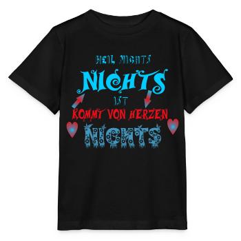 Nichts - Geschenkidee - Nichts schenken - Stanley/Stella Kinder T-Shirt MINI CREATOR  - Schwarz - Vorne - Mikhail (115cm)