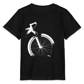 Mountainbike Grunge Shabby Chic - Stanley/Stella Kinder T-Shirt MINI CREATOR  - Schwarz - Vorne - Mikhail (115cm)