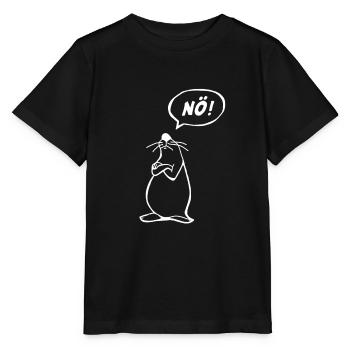 NÖ Maus - Stanley/Stella Kinder T-Shirt MINI CREATOR  - Schwarz - Vorne - Mikhail (115cm)