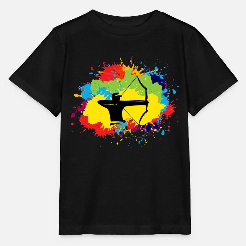Bogenschießen lustige Sprüche Bogen Pfeil Bogen Bogen Bogen Geschenk - Stanley/Stella Kinder T-Shirt MINI CREATOR  - Schwarz