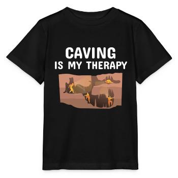 Caving - Stanley/Stella MINI CREATOR Kids’ T-Shirt - black - Front - Mikhail (115cm)