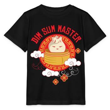 Dim Sum Master - Stanley/Stella MINI CREATOR Kids’ T-Shirt - black - Front - Mikhail (115cm)