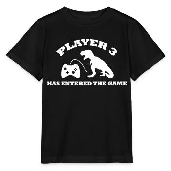 Dinosaurier Dino Dinosaur - Stanley/Stella MINI CREATOR Kids’ T-Shirt - black - Front - Mikhail (115cm)