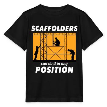 Scaffolder Scaffold Builder Scaffolding Platform - Stanley/Stella MINI CREATOR Kids’ T-Shirt - black - Front - Mikhail (115cm)