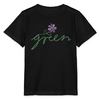 Vert Nature - T-shirt bio MINI CREATOR Stanley/Stella Enfant - noir - Devant - Mikhail (115cm)