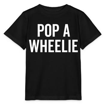 Pop un Wheelie - T-shirt bio MINI CREATOR Stanley/Stella Enfant - noir - Devant - Mikhail (115cm)