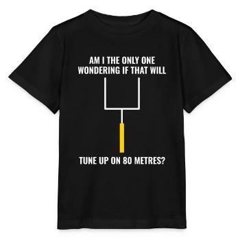 Amateur Ham Radio Operator American Football Funny - Stanley/Stella MINI CREATOR Kids’ T-Shirt - black - Front - Mikhail (115cm)