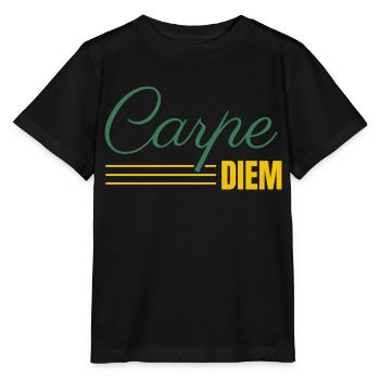 Carpe DIEM - Stanley/Stella Kinder T-Shirt MINI CREATOR  - Schwarz - Vorne - Mikhail (115cm)