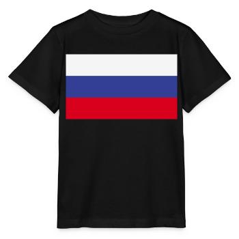 Russia Coat of Arms Russian Flag Rossiya Country Russian - Stanley/Stella MINI CREATOR Kids’ T-Shirt - black - Front - Mikhail (115cm)