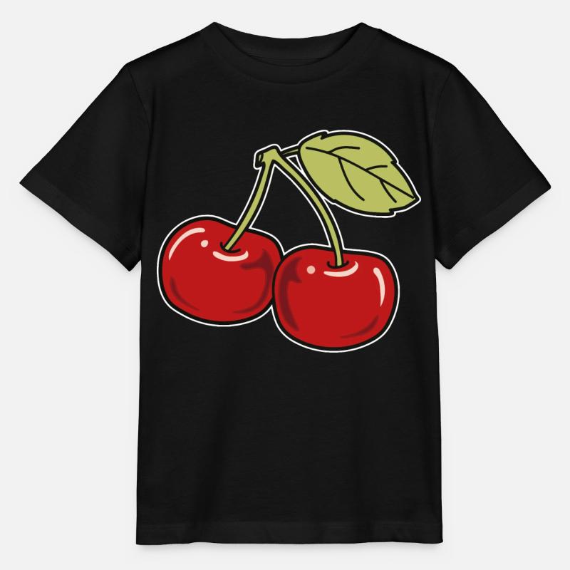 Kirsche - Stanley/Stella Kinder T-Shirt MINI CREATOR - Schwarz