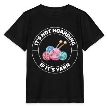Crochet Crochet Crocheter Drôle - T-shirt bio MINI CREATOR Stanley/Stella Enfant - noir - Devant - Mikhail (115cm)