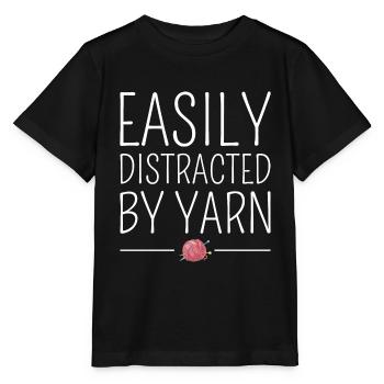 Crochet Crochet Crocheter Drôle - T-shirt bio MINI CREATOR Stanley/Stella Enfant - noir - Devant - Mikhail (115cm)