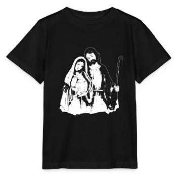 Holy Family - Stanley/Stella MINI CREATOR Kids’ T-Shirt - black - Front - Mikhail (115cm)