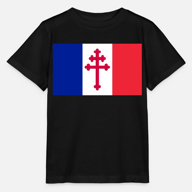 croix de Lorraine - T-shirt bio MINI CREATOR Stanley/Stella Enfant - noir