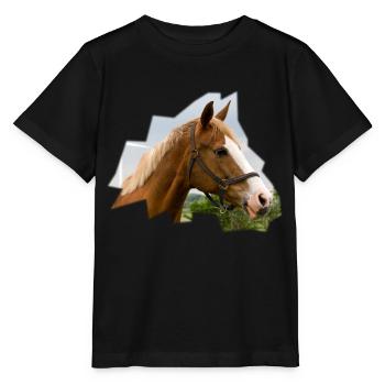 Horse. Horse. - Stanley/Stella MINI CREATOR Kids’ T-Shirt - black - Front - Mikhail (115cm)