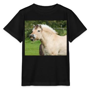 Horse. Horse. - Stanley/Stella MINI CREATOR Kids’ T-Shirt - black - Front - Mikhail (115cm)