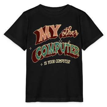 hacking coding hacking hack out glitch present - Stanley/Stella MINI CREATOR Kids’ T-Shirt - black - Front - Mikhail (115cm)