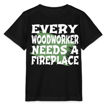 travail forestier forestier marteau-piqueur en bois citation amusante - T-shirt bio MINI CREATOR Stanley/Stella Enfant - noir - Devant - Mikhail (115cm)