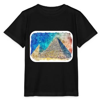Cairo Egypt Watercolor Sketch Drawn Illustration - Stanley/Stella MINI CREATOR Kids’ T-Shirt - black - Front - Mikhail (115cm)