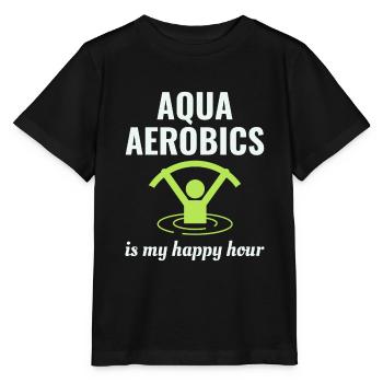 Water aerobics Aquatic fitness Aqua Exercise - Stanley/Stella MINI CREATOR Kids’ T-Shirt - black - Front - Mikhail (115cm)