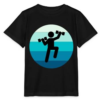 Aquagym Aquagym Fitness aquatique Piscine - T-shirt bio MINI CREATOR Stanley/Stella Enfant - noir - Devant - Mikhail (115cm)