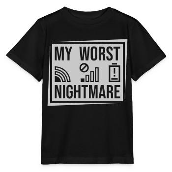 Dire mon pire cauchemar - T-shirt bio MINI CREATOR Stanley/Stella Enfant - noir - Devant - Mikhail (115cm)