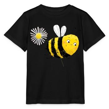 Biene Paula - Stanley/Stella Kinder T-Shirt MINI CREATOR  - Schwarz - Vorne - Mikhail (115cm)
