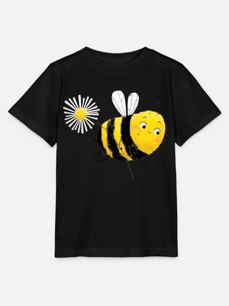 Biene Paula - Stanley/Stella Kinder T-Shirt MINI CREATOR  - Schwarz
