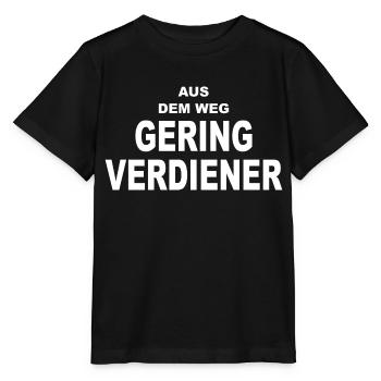 Aus dem Weg Geringverdiener - Stanley/Stella Kinder T-Shirt MINI CREATOR  - Schwarz - Vorne - Mikhail (115cm)