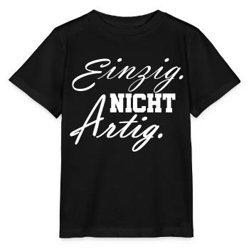 einzig nicht artig - Stanley/Stella Kinder T-Shirt MINI CREATOR  - Schwarz - Vorne - Mikhail (115cm)