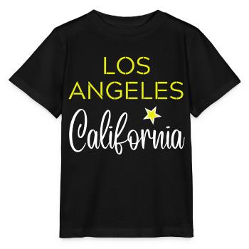 Los Angeles California - T-shirt bio MINI CREATOR Stanley/Stella Enfant - noir - Devant - Mikhail (115cm)