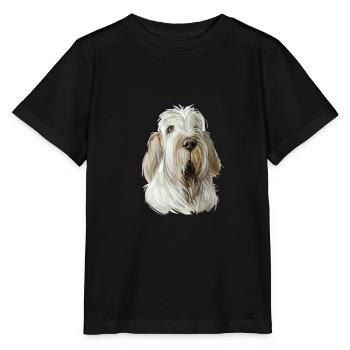 Spinone Italiano Purebred Dog Watercolor Illustrat - Stanley/Stella MINI CREATOR Kids’ T-Shirt - black - Front - Mikhail (115cm)