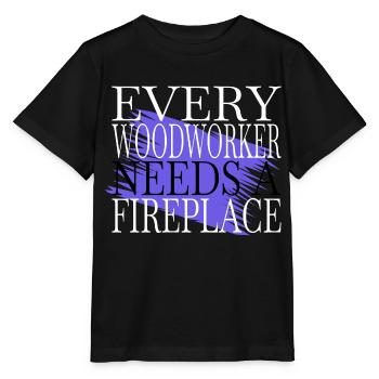 proud carpenter skull tshirts humor lumber tree - Stanley/Stella Kinder T-Shirt MINI CREATOR  - Schwarz - Vorne - Mikhail (115cm)