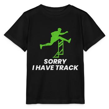 Hurdles Hurdling Hurdler Running Runner Athletes - Stanley/Stella MINI CREATOR Kids’ T-Shirt - black - Front - Mikhail (115cm)