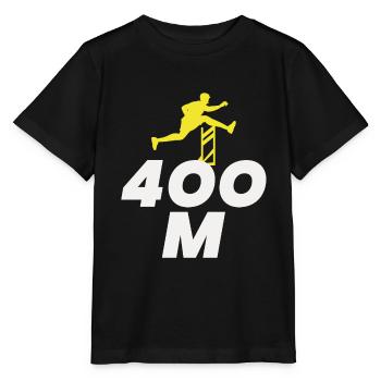 Hurdles Hurdling Hurdler Running Runner Athletes - Stanley/Stella MINI CREATOR Kids’ T-Shirt - black - Front - Mikhail (115cm)