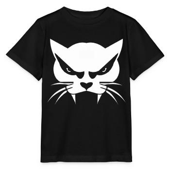 Bad Cat - Stanley/Stella MINI CREATOR Kids’ T-Shirt - black - Front - Mikhail (115cm)