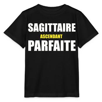 sagittaire ascendant parfaite / humour sagittaire - T-shirt bio MINI CREATOR Stanley/Stella Enfant - noir - Devant - Mikhail (115cm)