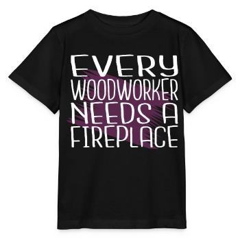 woodworking chainsaw mason cool woodcutter - Stanley/Stella MINI CREATOR Kids’ T-Shirt - black - Front - Mikhail (115cm)