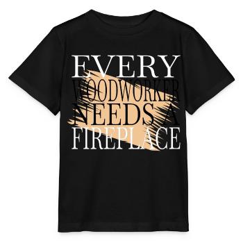 carpenter jokes tshirts carpenter joke woodcutter - Stanley/Stella MINI CREATOR Kids’ T-Shirt - black - Front - Mikhail (115cm)