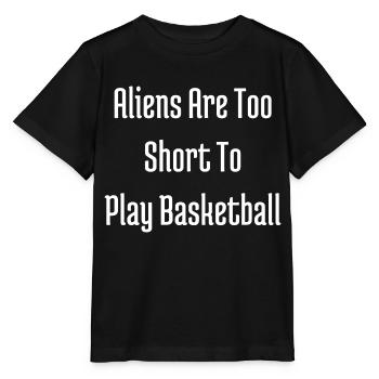 alien puns ankle breaker 90s basketball - Stanley/Stella MINI CREATOR Kids’ T-Shirt - black - Front - Mikhail (115cm)