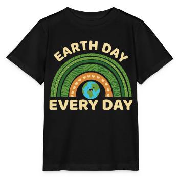 Earth Day Earthday Environmental Protection Environment Nature - Stanley/Stella MINI CREATOR Kids’ T-Shirt - black - Front - Mikhail (115cm)