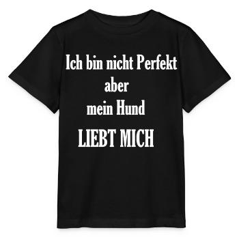 Ich bin nicht Perfekt weiß - Stanley/Stella Kinder T-Shirt MINI CREATOR  - Schwarz - Vorne - Mikhail (115cm)